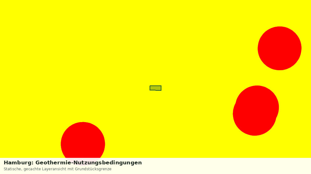 Statische Kartenansicht: Hamburg: Geothermie-Nutzungsbedingungen