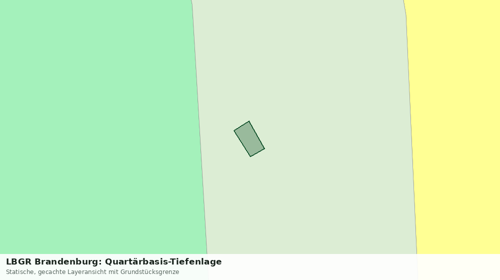 Statische Kartenansicht: LBGR Brandenburg: Quartärbasis-Tiefenlage
