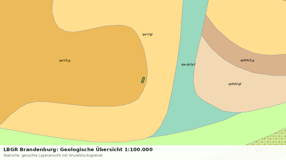 Statische Kartenansicht: LBGR Brandenburg: Geologische Übersicht 1:100.000