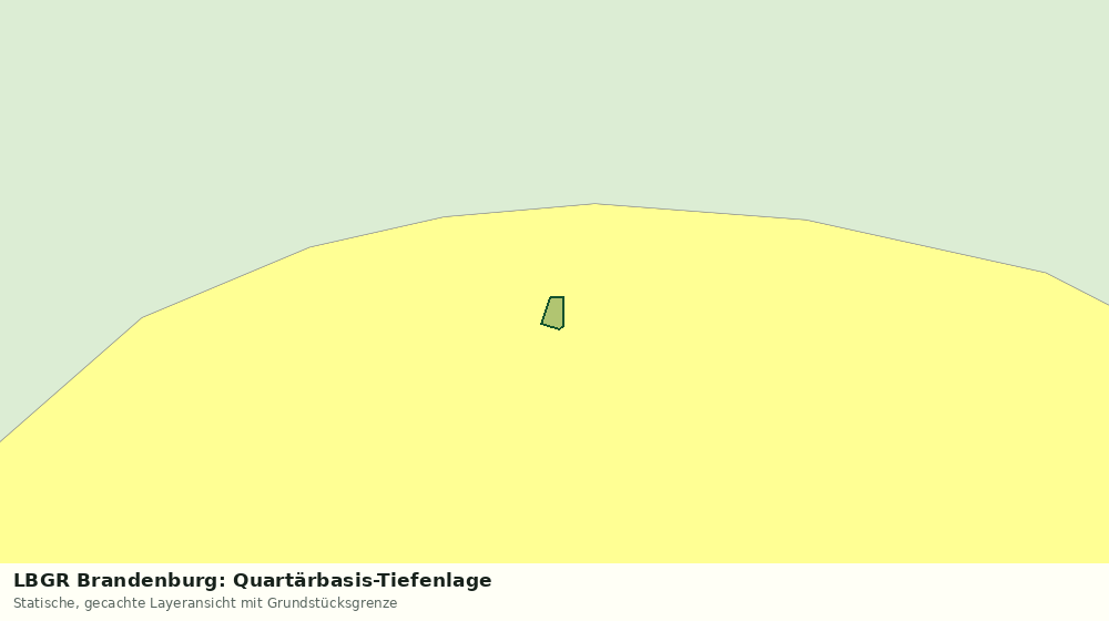 Statische Kartenansicht: LBGR Brandenburg: Quartärbasis-Tiefenlage