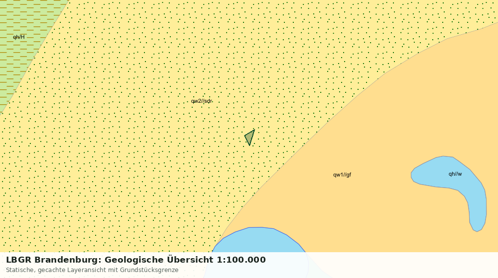 Statische Kartenansicht: LBGR Brandenburg: Geologische Übersicht 1:100.000