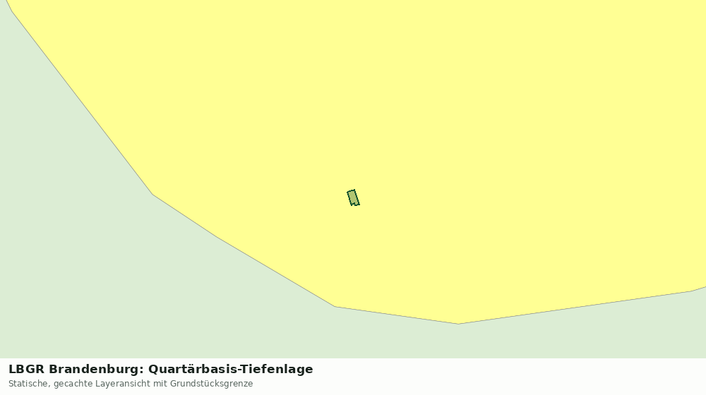 Statische Kartenansicht: LBGR Brandenburg: Quartärbasis-Tiefenlage