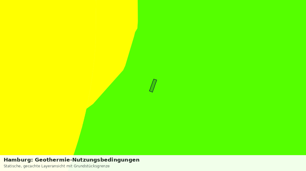 Statische Kartenansicht: Hamburg: Geothermie-Nutzungsbedingungen
