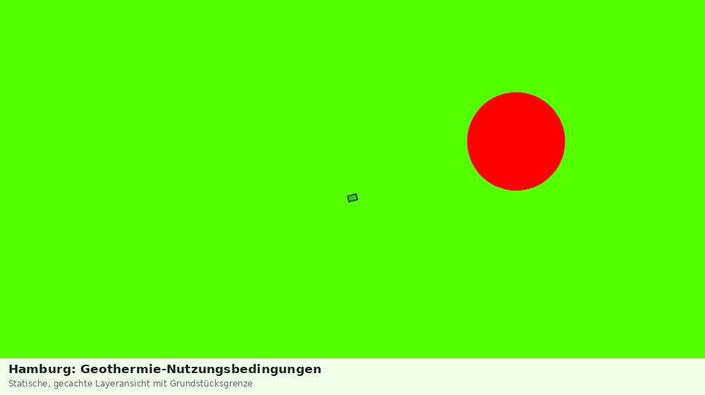 Statische Kartenansicht: Hamburg: Geothermie-Nutzungsbedingungen