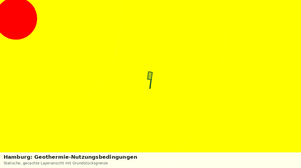 Statische Kartenansicht: Hamburg: Geothermie-Nutzungsbedingungen