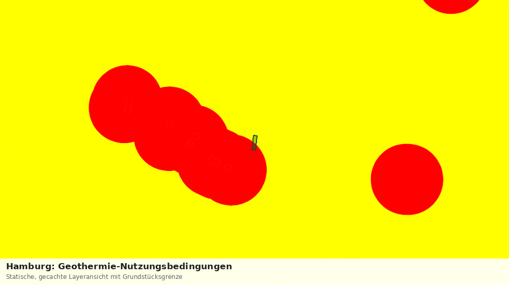 Statische Kartenansicht: Hamburg: Geothermie-Nutzungsbedingungen