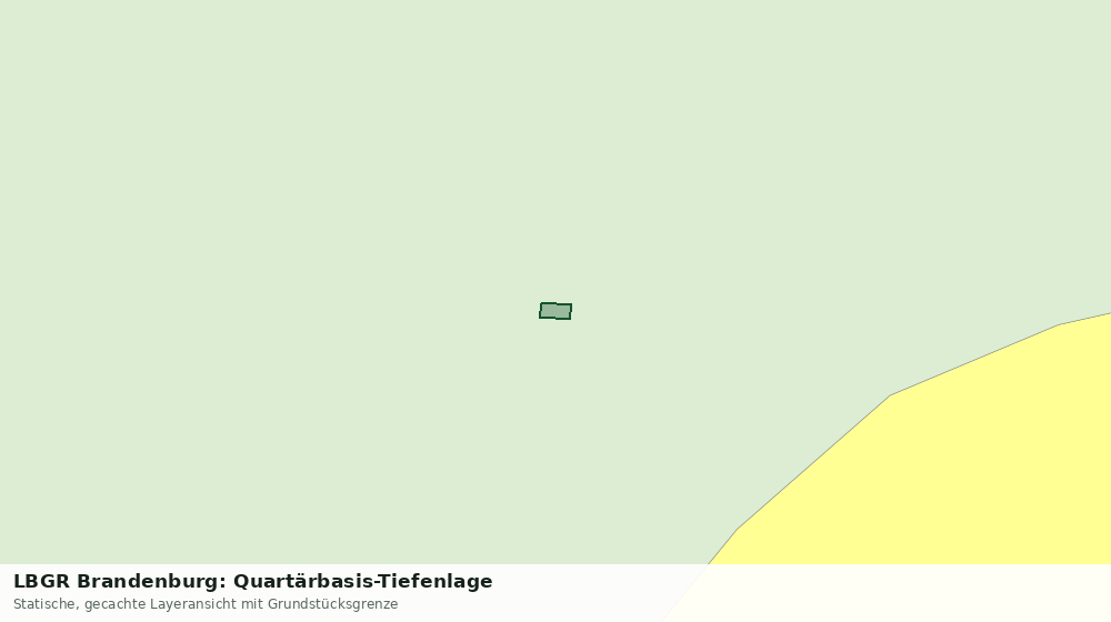 Statische Kartenansicht: LBGR Brandenburg: Quartärbasis-Tiefenlage