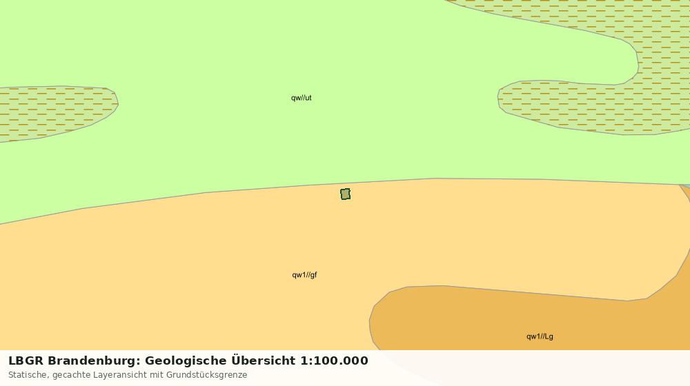 Statische Kartenansicht: LBGR Brandenburg: Geologische Übersicht 1:100.000