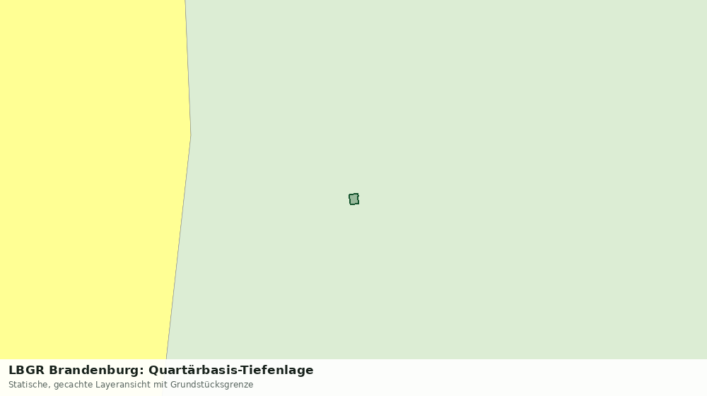 Statische Kartenansicht: LBGR Brandenburg: Quartärbasis-Tiefenlage