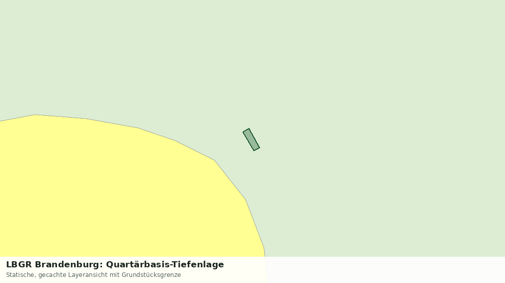 Statische Kartenansicht: LBGR Brandenburg: Quartärbasis-Tiefenlage