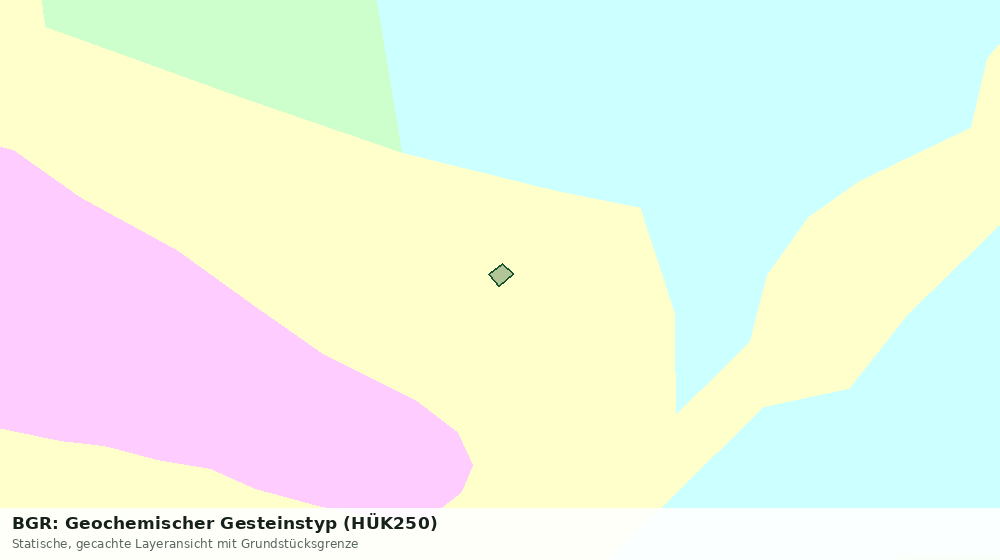 Statische Kartenansicht: BGR: Geochemischer Gesteinstyp (HÜK250)