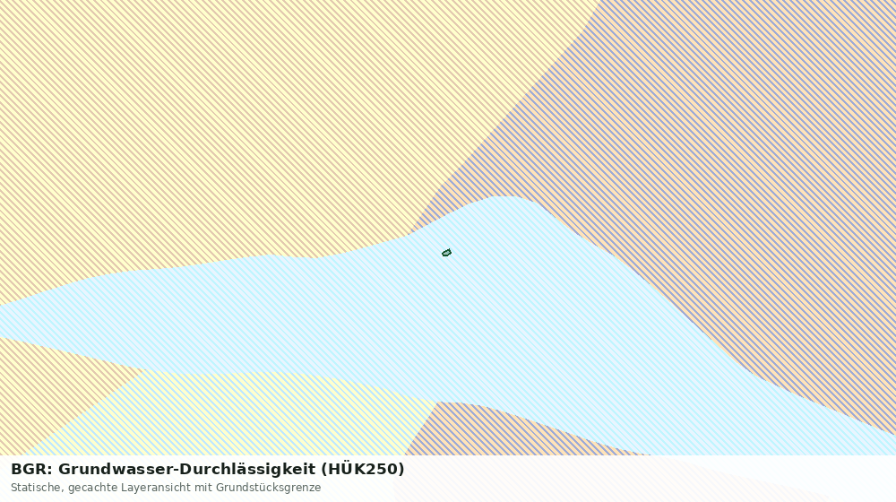Statische Kartenansicht: BGR: Grundwasser-Durchlässigkeit (HÜK250)