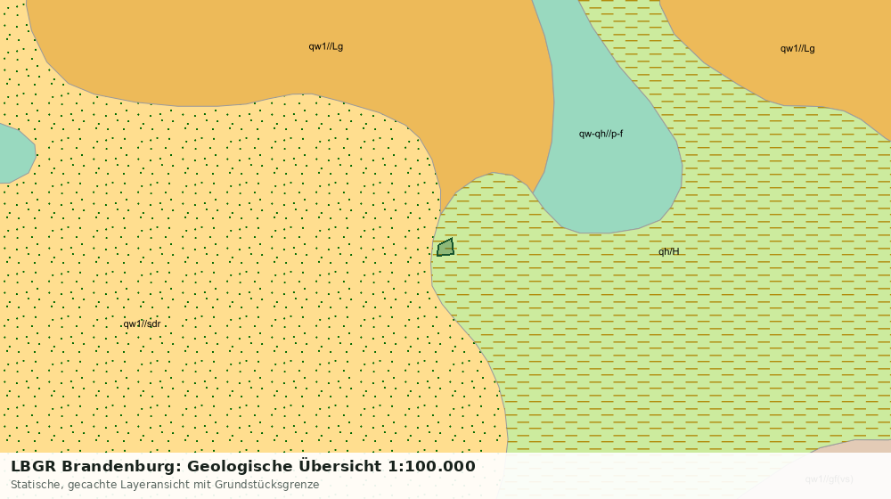 Statische Kartenansicht: LBGR Brandenburg: Geologische Übersicht 1:100.000