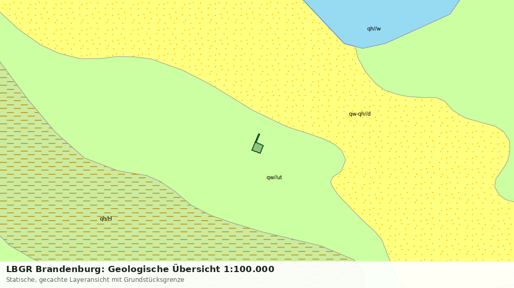 Statische Kartenansicht: LBGR Brandenburg: Geologische Übersicht 1:100.000