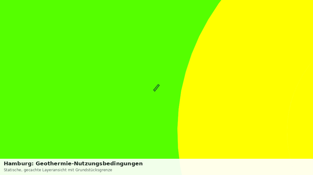 Statische Kartenansicht: Hamburg: Geothermie-Nutzungsbedingungen