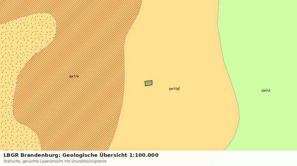 Statische Kartenansicht: LBGR Brandenburg: Geologische Übersicht 1:100.000