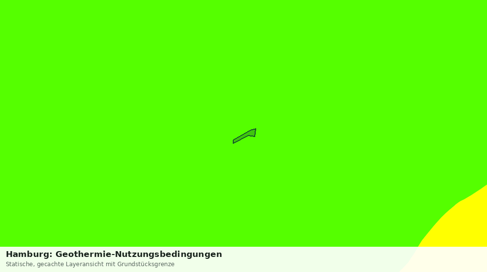 Statische Kartenansicht: Hamburg: Geothermie-Nutzungsbedingungen