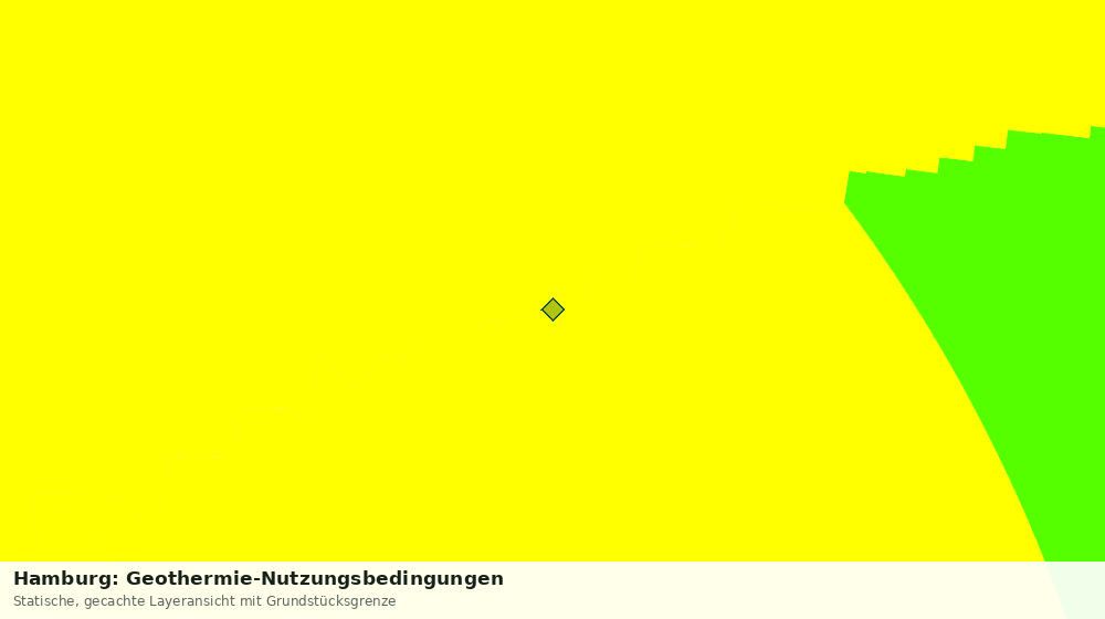 Statische Kartenansicht: Hamburg: Geothermie-Nutzungsbedingungen
