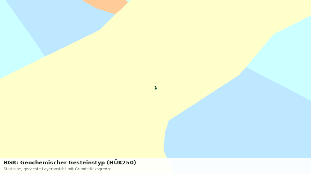 Statische Kartenansicht: BGR: Geochemischer Gesteinstyp (HÜK250)
