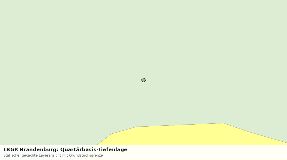 Statische Kartenansicht: LBGR Brandenburg: Quartärbasis-Tiefenlage