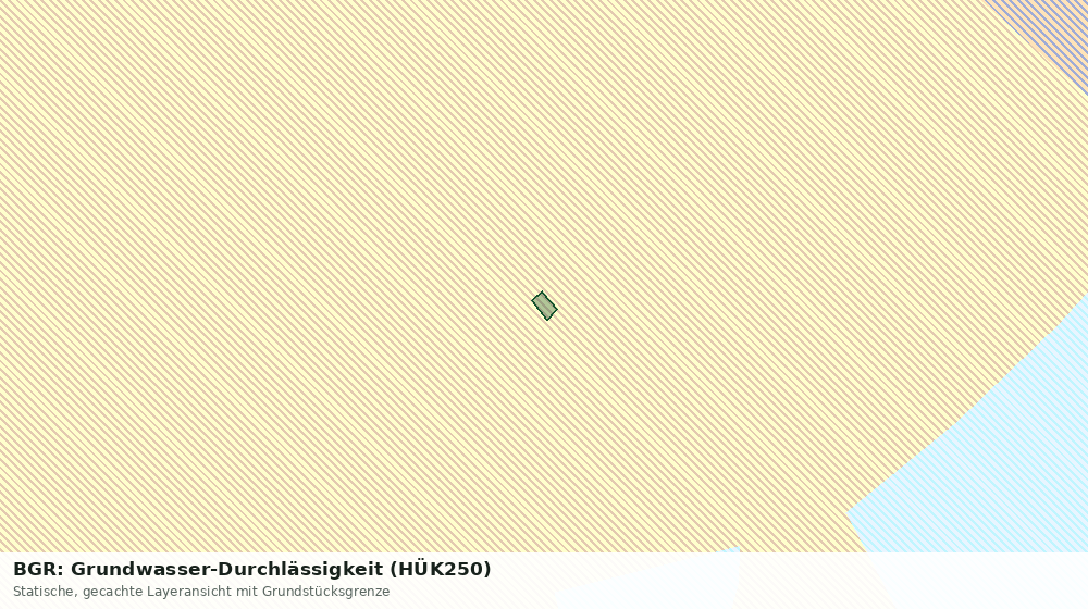 Statische Kartenansicht: BGR: Grundwasser-Durchlässigkeit (HÜK250)