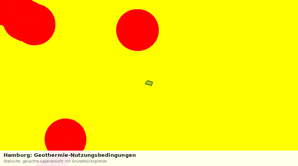 Statische Kartenansicht: Hamburg: Geothermie-Nutzungsbedingungen