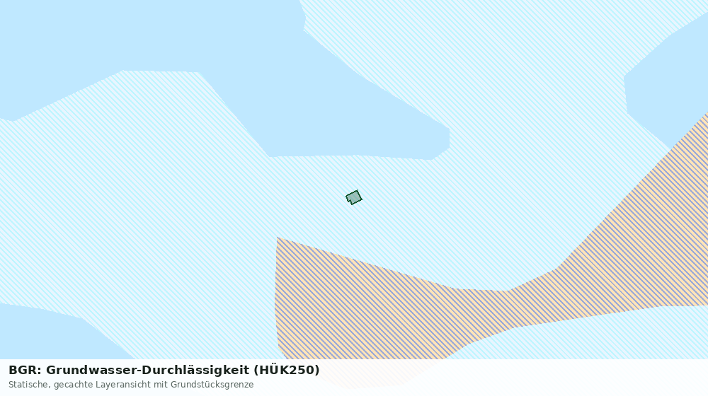 Statische Kartenansicht: BGR: Grundwasser-Durchlässigkeit (HÜK250)