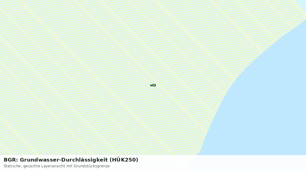 Statische Kartenansicht: BGR: Grundwasser-Durchlässigkeit (HÜK250)