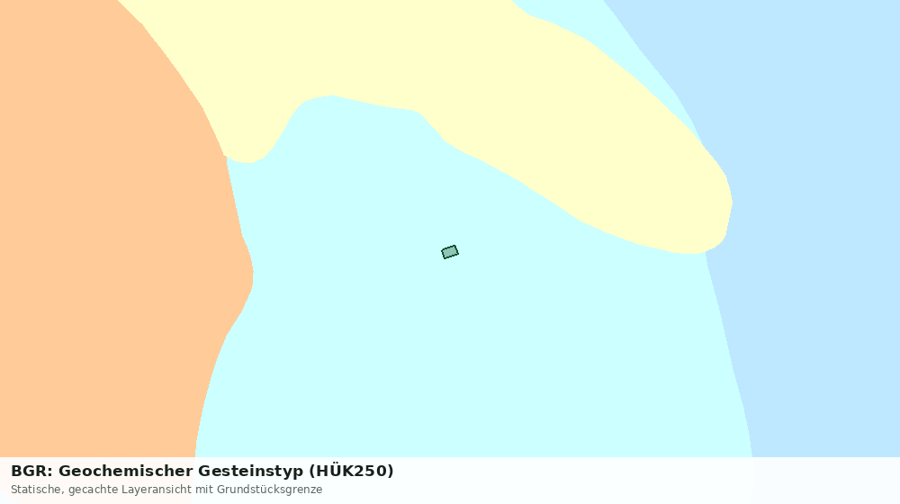 Statische Kartenansicht: BGR: Geochemischer Gesteinstyp (HÜK250)