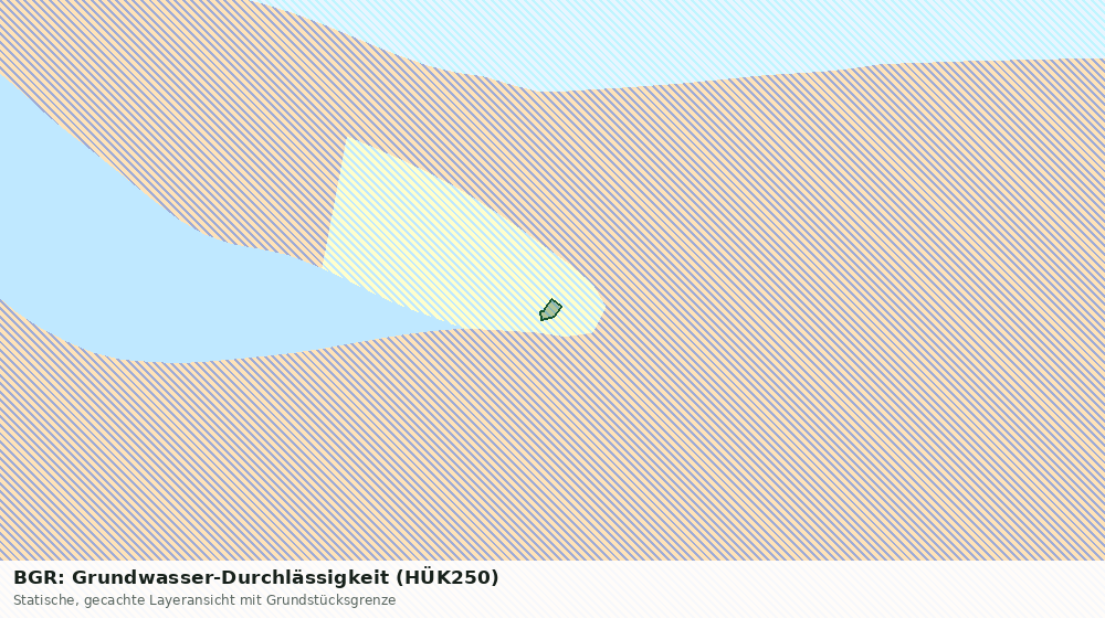 Statische Kartenansicht: BGR: Grundwasser-Durchlässigkeit (HÜK250)