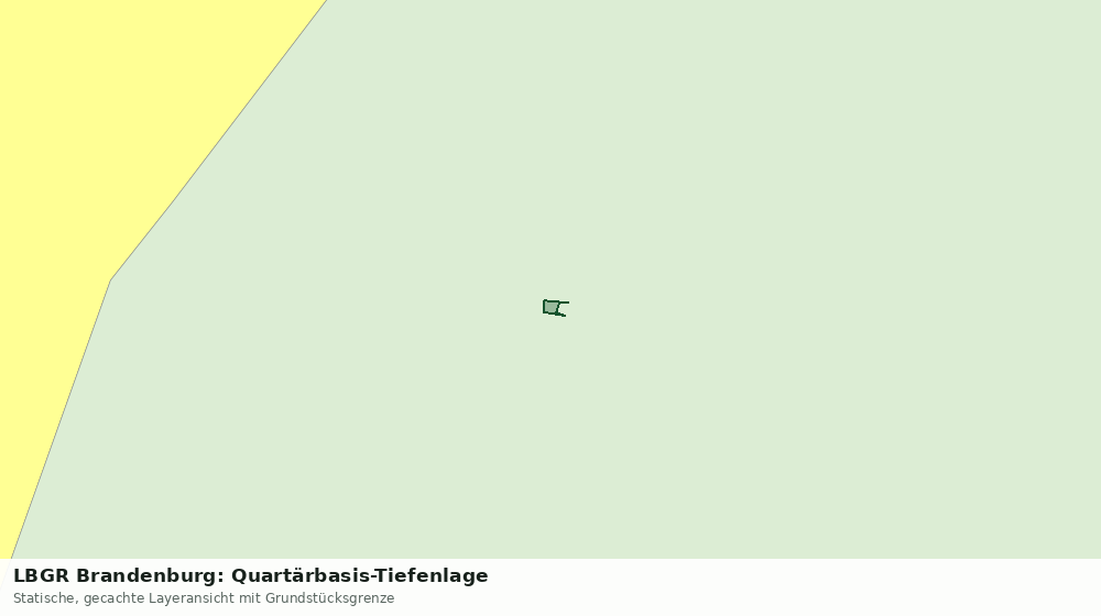 Statische Kartenansicht: LBGR Brandenburg: Quartärbasis-Tiefenlage