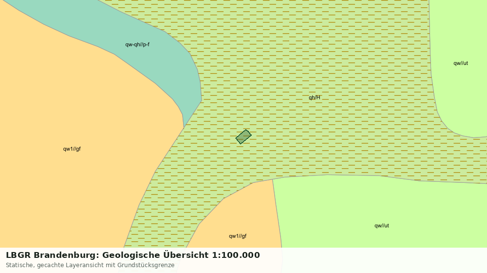 Statische Kartenansicht: LBGR Brandenburg: Geologische Übersicht 1:100.000