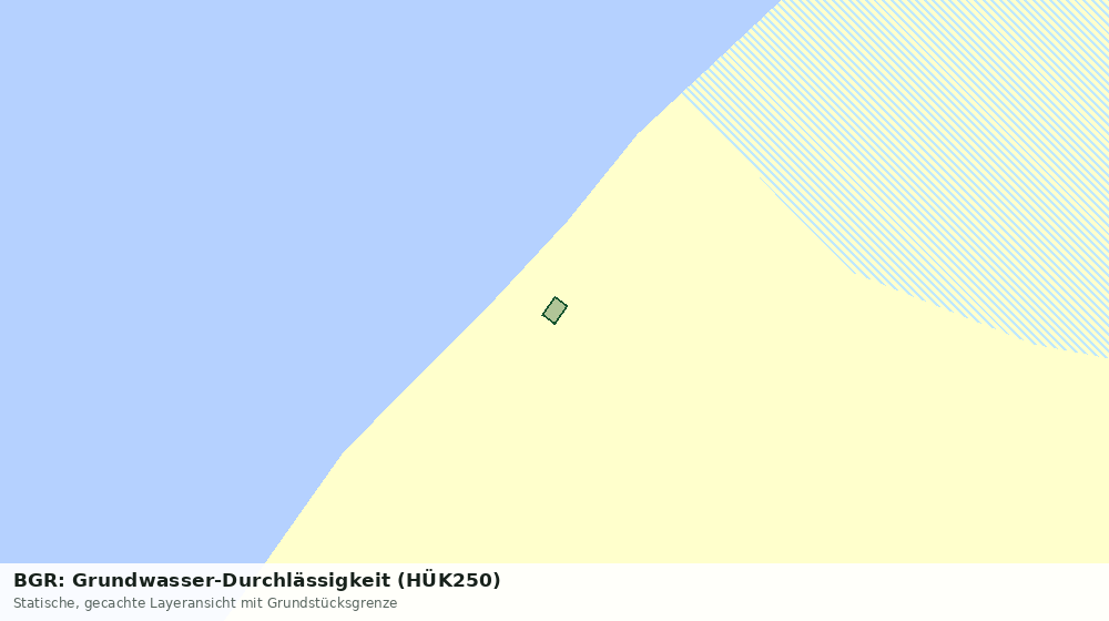Statische Kartenansicht: BGR: Grundwasser-Durchlässigkeit (HÜK250)