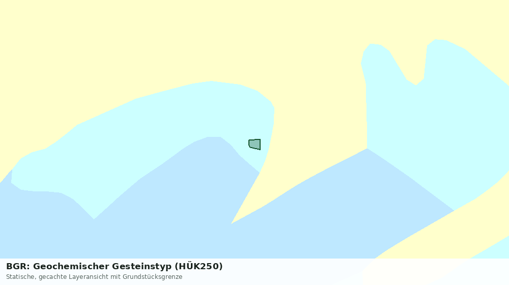 Statische Kartenansicht: BGR: Geochemischer Gesteinstyp (HÜK250)