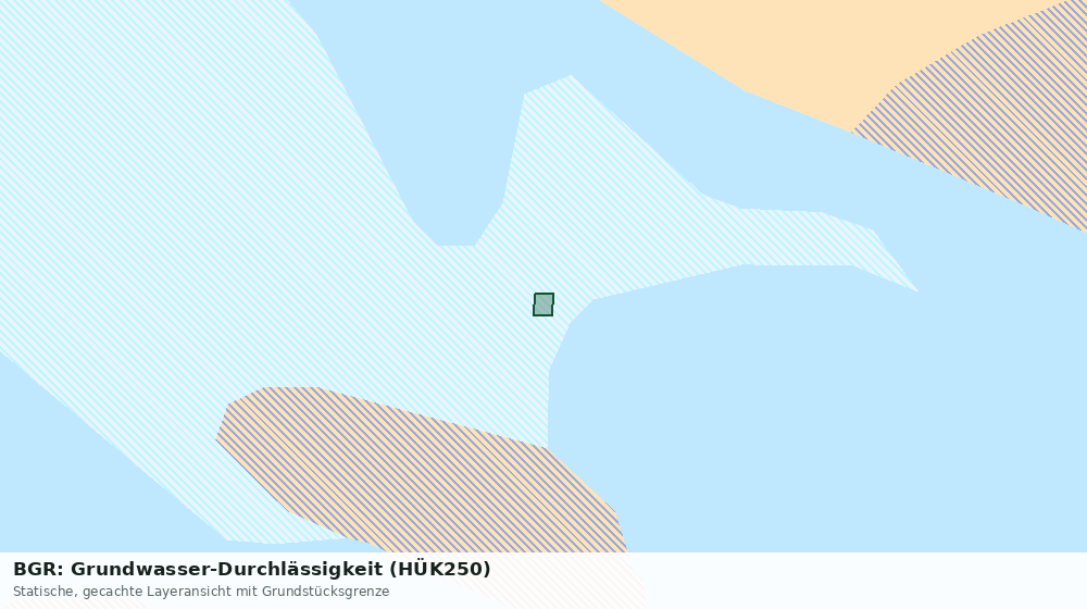 Statische Kartenansicht: BGR: Grundwasser-Durchlässigkeit (HÜK250)