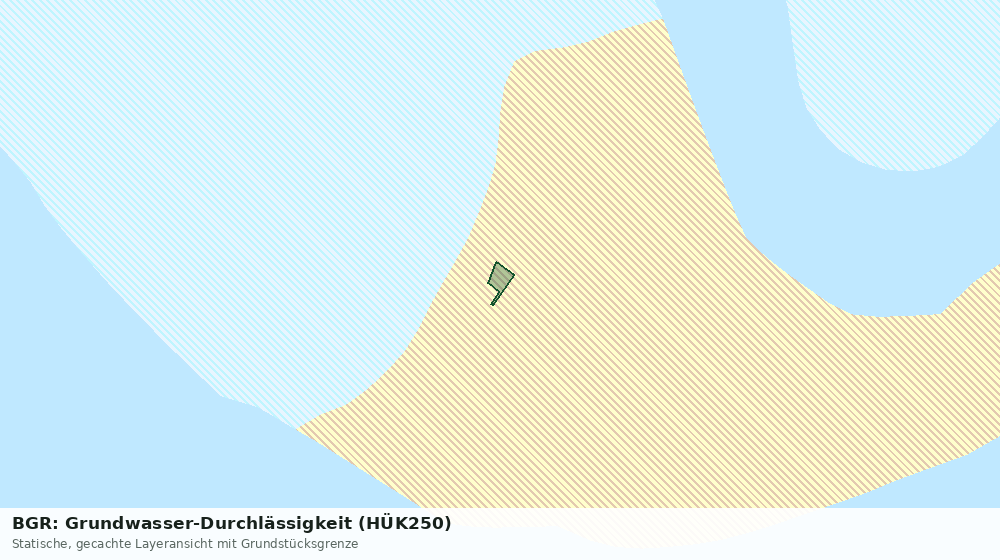 Statische Kartenansicht: BGR: Grundwasser-Durchlässigkeit (HÜK250)