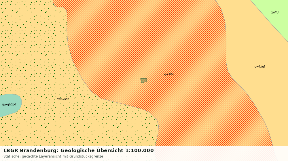 Statische Kartenansicht: LBGR Brandenburg: Geologische Übersicht 1:100.000