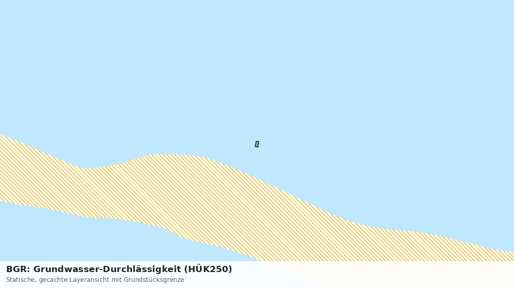 Statische Kartenansicht: BGR: Grundwasser-Durchlässigkeit (HÜK250)