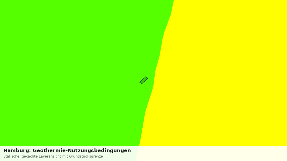 Statische Kartenansicht: Hamburg: Geothermie-Nutzungsbedingungen