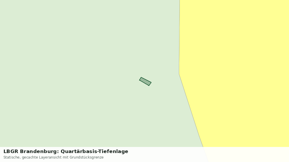 Statische Kartenansicht: LBGR Brandenburg: Quartärbasis-Tiefenlage