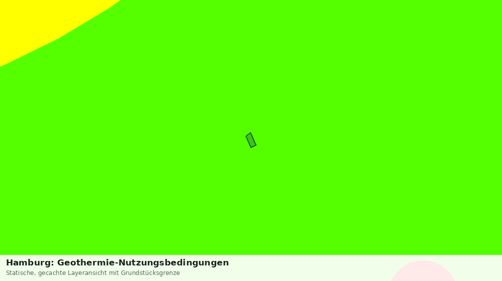 Statische Kartenansicht: Hamburg: Geothermie-Nutzungsbedingungen