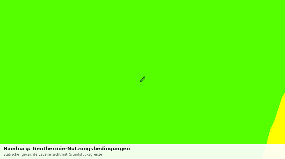 Statische Kartenansicht: Hamburg: Geothermie-Nutzungsbedingungen
