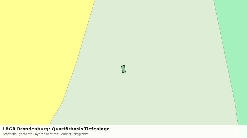 Statische Kartenansicht: LBGR Brandenburg: Quartärbasis-Tiefenlage