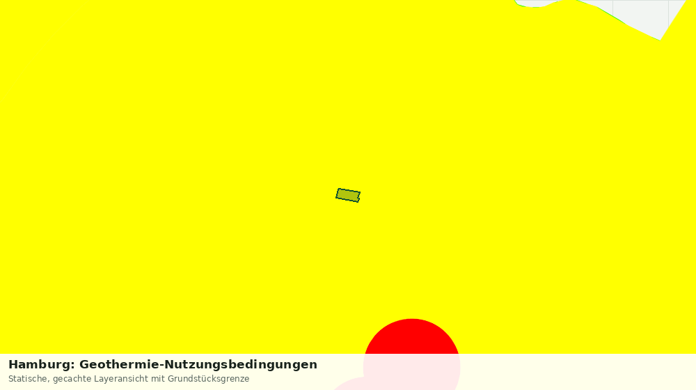 Statische Kartenansicht: Hamburg: Geothermie-Nutzungsbedingungen