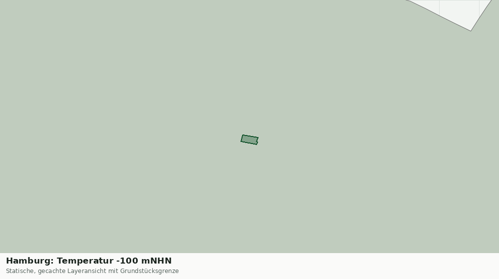 Statische Kartenansicht: Hamburg: Temperatur -100 mNHN