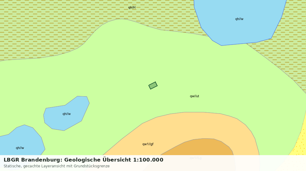 Statische Kartenansicht: LBGR Brandenburg: Geologische Übersicht 1:100.000