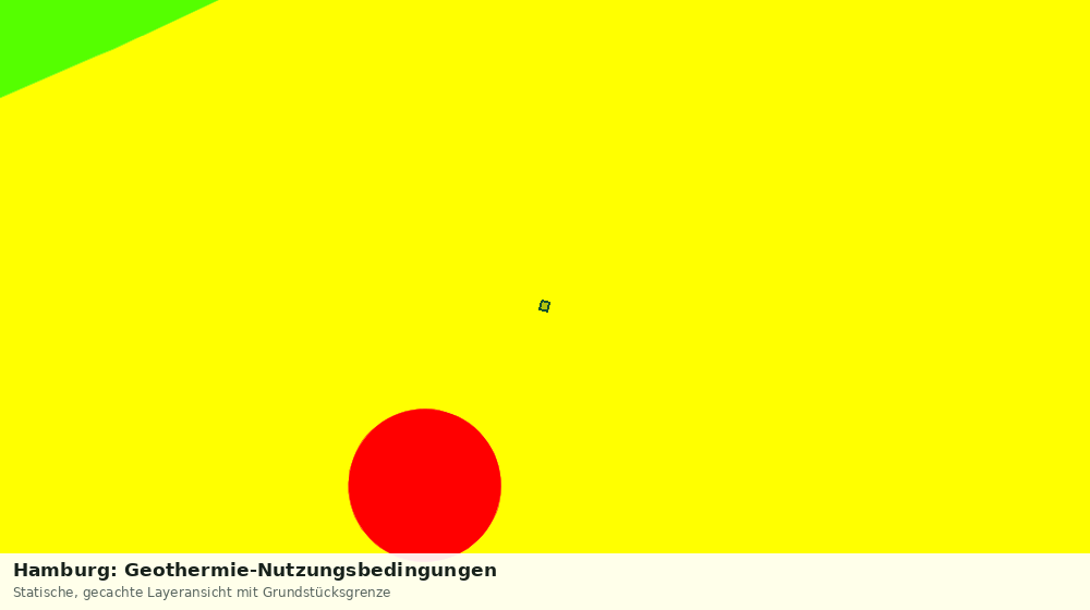 Statische Kartenansicht: Hamburg: Geothermie-Nutzungsbedingungen