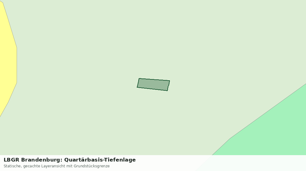 Statische Kartenansicht: LBGR Brandenburg: Quartärbasis-Tiefenlage