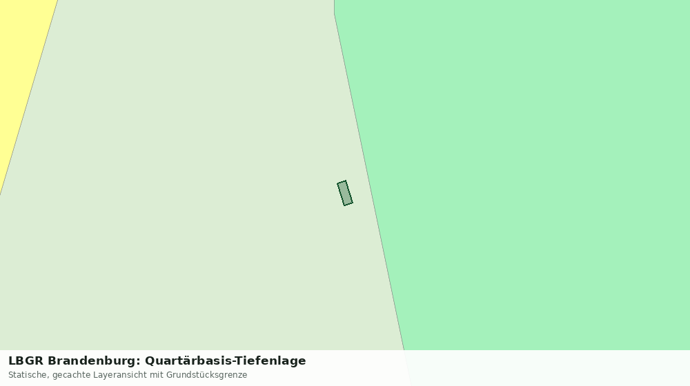 Statische Kartenansicht: LBGR Brandenburg: Quartärbasis-Tiefenlage