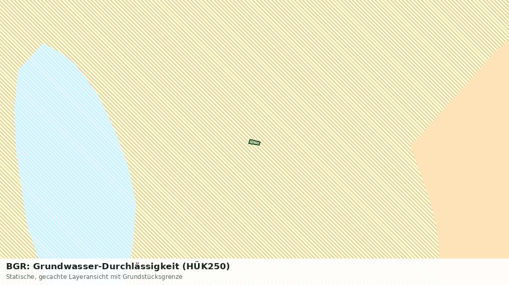 Statische Kartenansicht: BGR: Grundwasser-Durchlässigkeit (HÜK250)